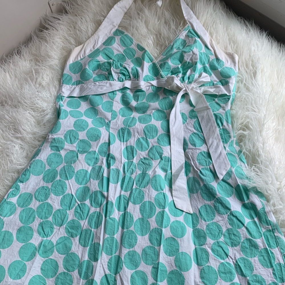 Pinup Retro Polka Dot Halter Dress